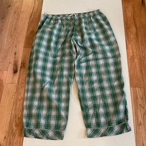 Addition Elle Green and Gray Plaid Pants